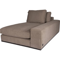 PTMD Block bank chaise longue arm rechts Guard 12 taupe