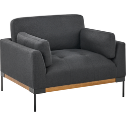 Beliani SKAVEN - Fauteuil-Zwart-Polyester