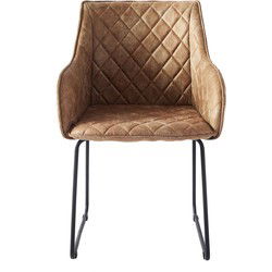 Riviera Maison Frisco Drive Dining Armchair, pellini, camel