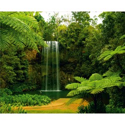 Sanders & Sanders fotobehang waterval groen - 360 x 270 cm - 600460