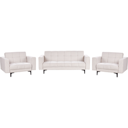 Beliani ALNES - Zitgroep-Wit-Polyester