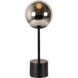 LABEL51 - Tafellamp Fumo - Smoke Glas - Zwart Metaal