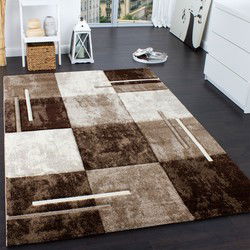 Laagpolig Vloerkleed - Diamesa - Modern - Bruin - 200x290 cm