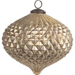 Clayre & Eef Kerstbal Goudkleurig Glas
