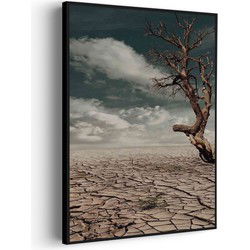 Muurwerken Akoestisch Schilderij - Deathvalley - Geluidsdempend Wandpaneel - Wanddecoratie - Geluidsisolatie - PRO (AW 0.90) S (50X70)