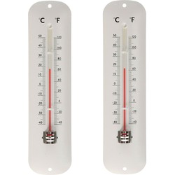 2x Thermometer voor binnen en buiten - Buitenthermometers