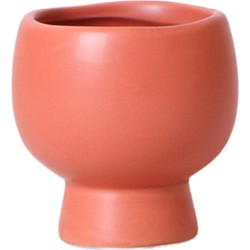 Kolibri Home | Scandic terracotta bloempot - Terracotta kleurige keramieken sierpot - Ø6cm