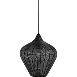 Light&living Hanglamp Ø36x40 cm ALVARO mat zwart