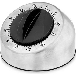 Kinvara Kookwekker/eierwekker Roulette - zilver - RVS - 8 cm - minuten telling - Kookwekkers
