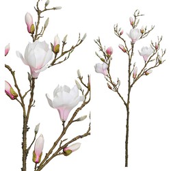 PTMD Magnolia Bloem Kunsttak - 70 x 40 x 130 cm - Licht roze