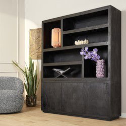 Starfurn Vakkenkast Brussel Black XL | 160 cm