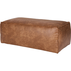 BePureHome Rodeo Poef - Recycle Leer - Cognac  - 43x120x60