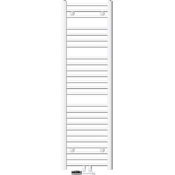 Badkamerradiator Sahara 400 x 1500 mm Wit gebogen + middenaansluiting
