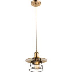 Klassieke hanglamp Viejo - L:22cm - E27 - Metaal - Brons