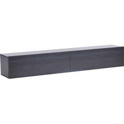 Beliani GLADSTONE - TV-kast-Zwart-Vezelplaat