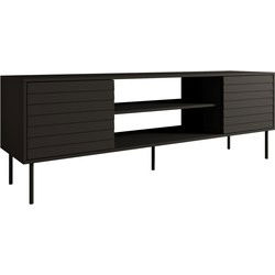 Meubella - TV-Meubel Cordoba - Zwart - 180 cm