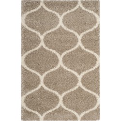 Safavieh Shaggy Geweven Binnen Vloerkleed, Hudson Shag Collectie, SGH280, in Beige & Ivoor, 122 X 183 cm