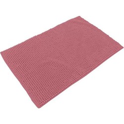 Urban Living Badkamerkleedje/badmat tapijt - voor op de vloer - oud roze - 50 x 80 cm - Badmatjes