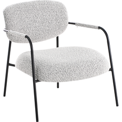 Beliani AUSVIKA - Fauteuil-Zwart-Polyester