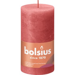 3 stuks - Stompkaars Blossom Pink 130/68 rustiek - Bolsius