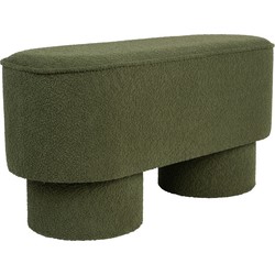 Housecraft Living Marcos Bankje Bouclé Groen