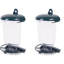 Benson Vogelvoerhouder - 2x - met zuignap - voor raam - 22 cm - Vogelvoederhuisjes