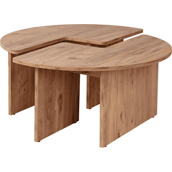 Set van 2 salontafels L90 cm - MOIRA