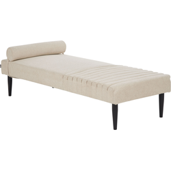 Beliani MAURIAC - Chaise longue-Beige-Polyester