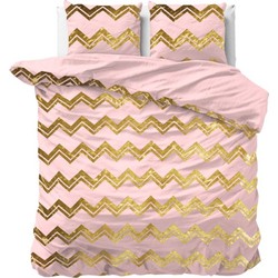 Sleeptime Dekbedovertrek Wave Roze-Lits-jumeaux (240 x 200/220 cm)