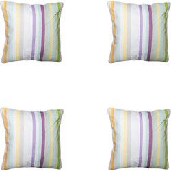 Madison -  Sierkussen Righe purple - Ca. 50x50 cm - Set van 4