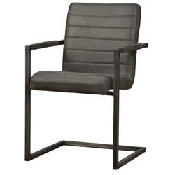 Tower living Rocca armchair - Bull anthracite