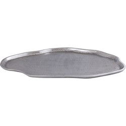 PTMD Plateau Louiza - 35x50x2 cm - Aluminium - Zilver