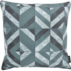 Stripe Patchwork #4 | 45 x 45 cm | Kussenhoes | PU Leder