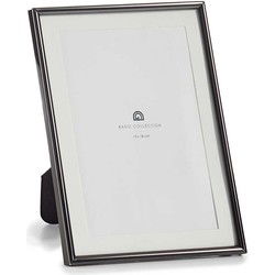 Giftdecor Fotolijstje voor 13 x 18 cm foto - zwart - metaal - Fotolijsten