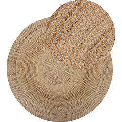 Beliani AKBELEN - Gevlochten-Beige-Jute