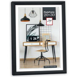 Zep Fotolijstje - zwart - kunststof - voor foto van 20 x 30 cm - Fotolijsten