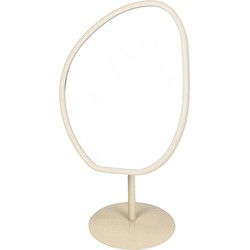 Mirror - Organic - Metal - Beige - 16,5x12x31,5cm