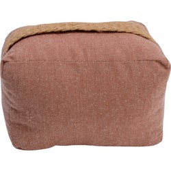 Cosy & Trendy Deurstopper - 0.22 kilo - terra bruin - polyester - 15 x 10 cm - Deurstoppers