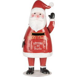 Clayre & Eef Kerstdecoratie Brievenbus Rood Metaal