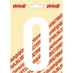 Plakcijfer Nobel Sticker cijfer 0 - Pickup