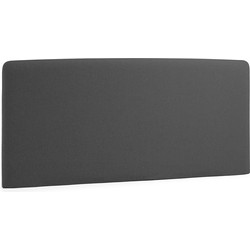Kave Home - Dyla bedhoofdbord met afneembare hoes in zwart voor bed van 150 cm