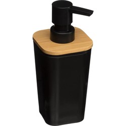 Zeeppompje/zeepdispenser van kunststeen - zwart - 300 ml - Zeeppompjes