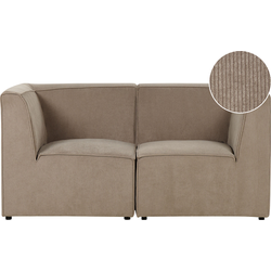 LEMVIG - Tweezitsbank - Taupe - Corduroy