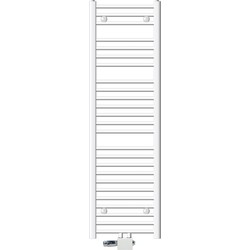 Badkamerradiator Sahara 400 x 1500 mm Wit gebogen + middenaansluiting