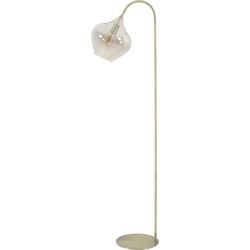 Light and Living vloerlamp  - goud - glas - 1851565