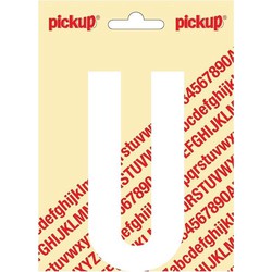 Plakletter Nobel Sticker witte letter U - Pickup