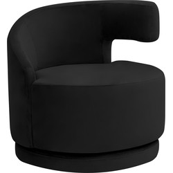 Kick fauteuil Luna - Zwart