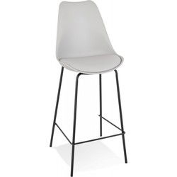 Halfhoge snackkruk LEMON 49x45x105 cm Grijs