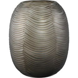 PTMD Vaas Elichi - 20x20x25 cm - Glas - Bruin