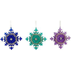 5.2 inch Snowflake Orna X 3. III 5x5x10 cm kerstornament
